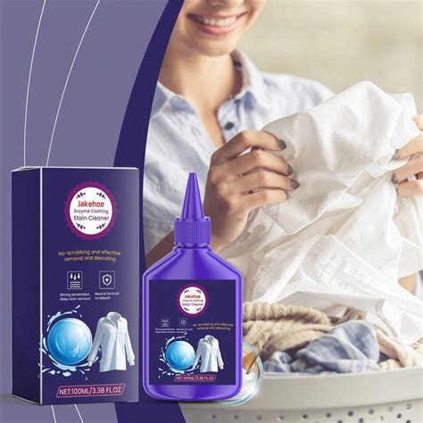 Removedor de manchas de roupas com enzima ativa, removedor de manchas ...
