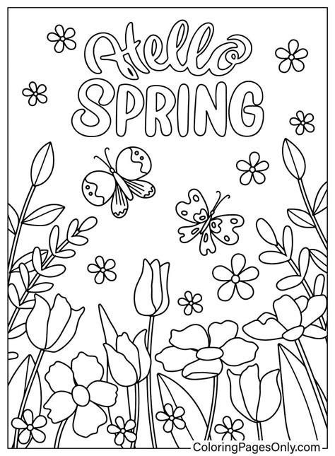 These are the cutest printable Spring coloring pages for kids. Get the free PDF downloads for ...