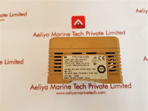Idec micro 3 fc2a-c16a4 programmable logic controller – Aeliya Marine Tech