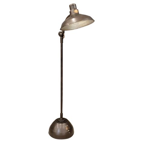 Articulating Industrial Floor Lamp With Copper Shade at 1stDibs ...