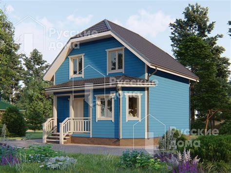 Каркасный дом 7х7 ДК-101 | Русские дома