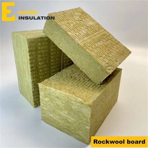 80kg M3 Density Rock Wool Fireproof Insulation Fiber Board/Slab ...