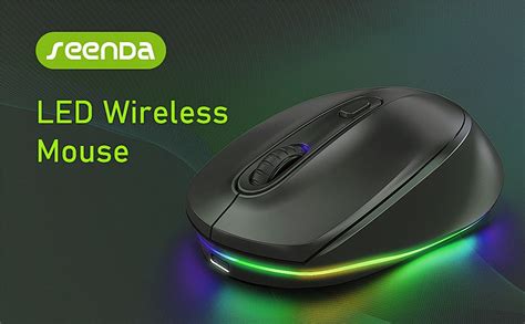 Amazon.in: Buy seenda Wireless LED Silent Ergonomic Mouse,2.4 GHz with ...