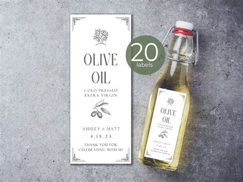 Olive Oil Bottle Labels