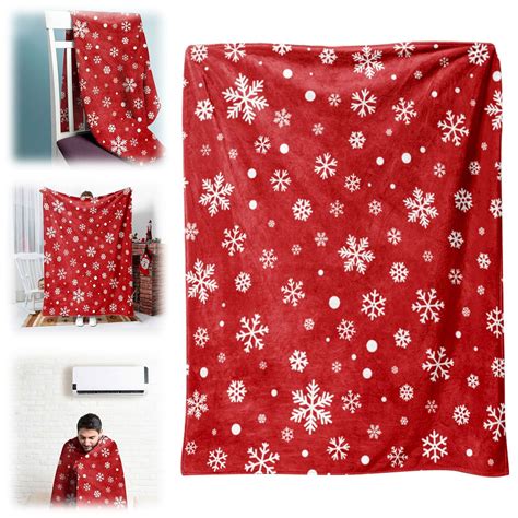Christmas Clearance Throw Blanket Christmas Holiday Printed Fleece ...