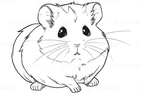 Baby Hamster Coloring Pages