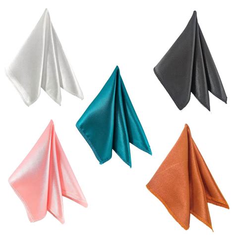 Buy Young Arrow Satin Pocket Square for Men, Wedding Handkerchief for ...
