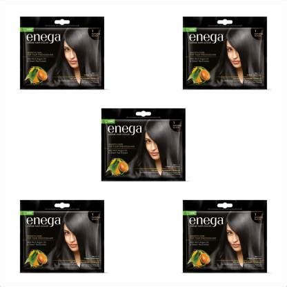 enega no ammonia cream hair color for men&Women (20gm+30ml) (Pack of 5 ...