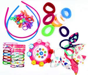 DLASSIE TRENDS Trendy Hair Clips Claw Clamp Pins Rubber Band Head Small ...