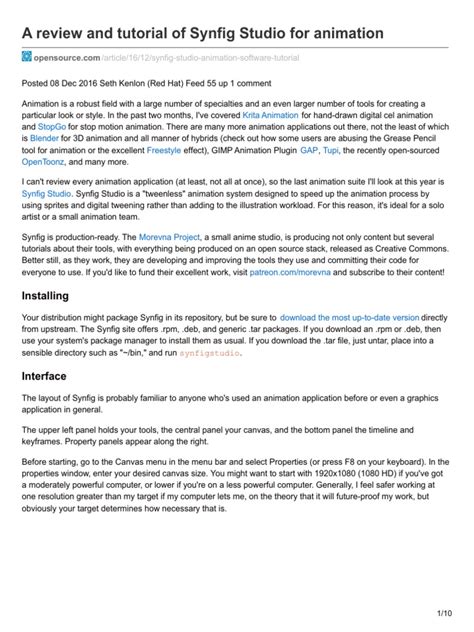 Synfig Tutorial Beginner 的图像结果
