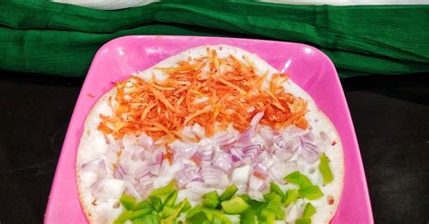 Tricolour Uttapam Recipe by Juhi Sewani 💕 - Cookpad