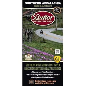 Butler Maps G1 Regional Maps (Southern Appalachia) : Butler Motorcycle ...