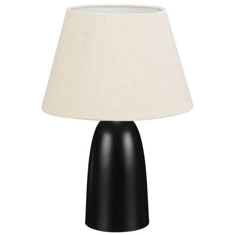 Ceramic Table Lamp - Black - Homesavers