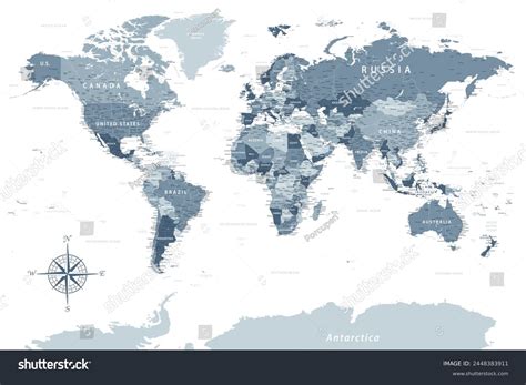 Detailed World Map Vector 的图像结果