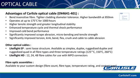 Carlisle Interconnect Technologies - Product Overview | PDF
