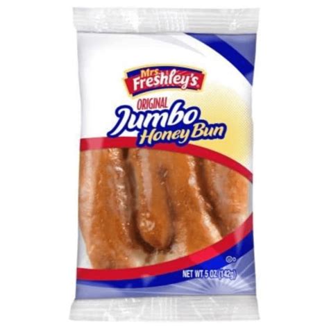 Mrs. Freshley's Glazed Jumbo Honey Bun 6x5oz - Pacific Candy Wholesale