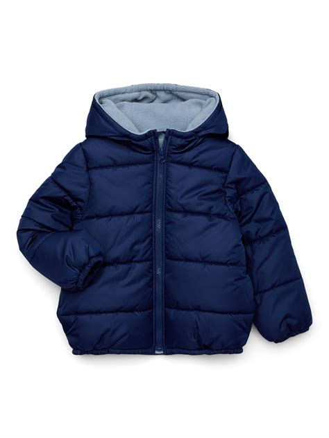 London Fog Boys’ Puffer Coat with Hood, Sizes 4-16 - Walmart.com