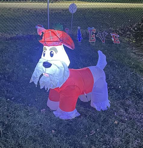 Holiday Living 3.5-ft LED Scottie Dog Christmas Inflatable 885250 at ...