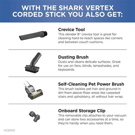 Shark Vertex UltraLighT DuoClean PowerFins Corded Stick Vacuum with ...