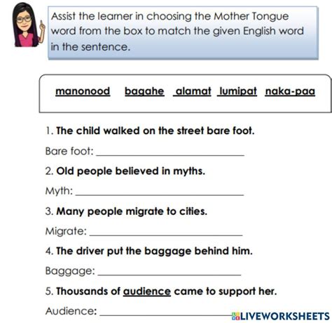 Image result for Tagalog Words Worksheet