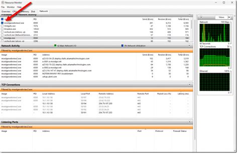Image result for Resource Monitor Network Activity