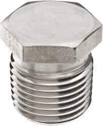 SS 304 HEX PLUG NPT(M) Size: 1/2" Pack of 10 : Amazon.in: Home Improvement