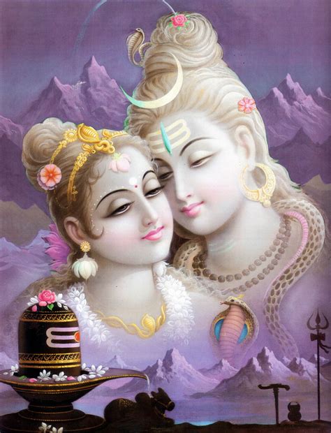 Shiva & Parvati - Divine Soulmates in their endless and unconditional ...