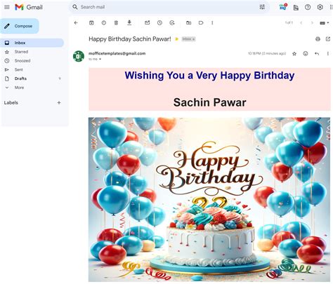 Google sheet Automated wish Emails for Birthday – Smart Office Template ...