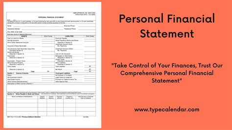 Personal Balance Sheet Excel Template