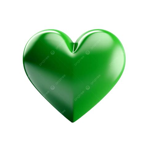 Green Heart Emoji Green Heart Emoji, White Background, 3d, Clipart PNG