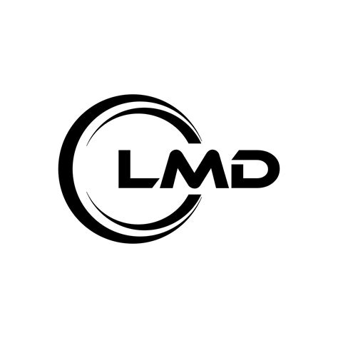 LMD letter logo design in illustration. Vector logo, calligraphy designs for logo, Poster ...