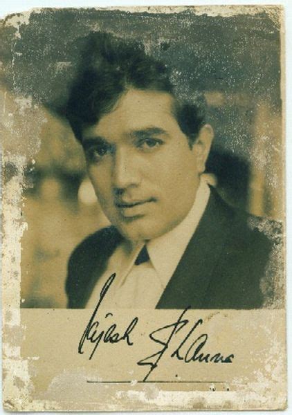 Signed Photograph of Indian Hindi Movie Actor Rajesh Khanna - Old ...