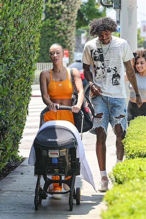 DRAYA MICHELE and Jalen Green Out with Their Newborn Baby in West ...