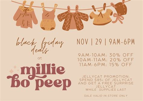 Black Friday Deals Weekend at Millie Bo Peep, 5720 6th Ave, Kenosha, WI ...