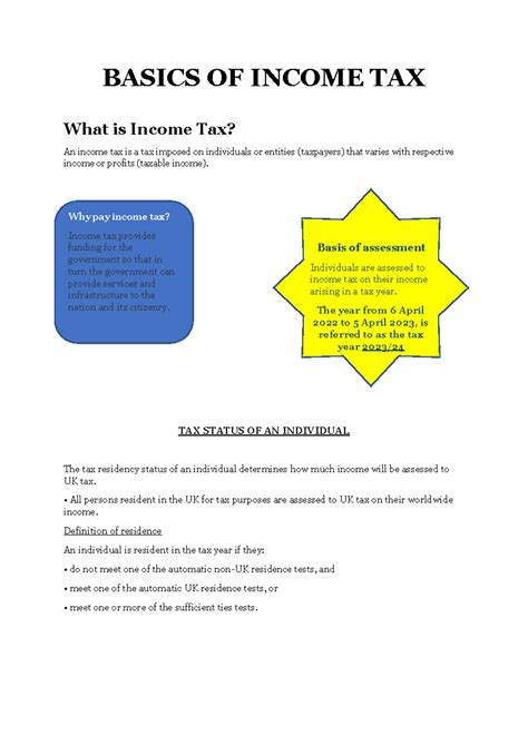 BASICS OF INCOME TAX: Chapter 2 Overview and Key Concepts - Studocu