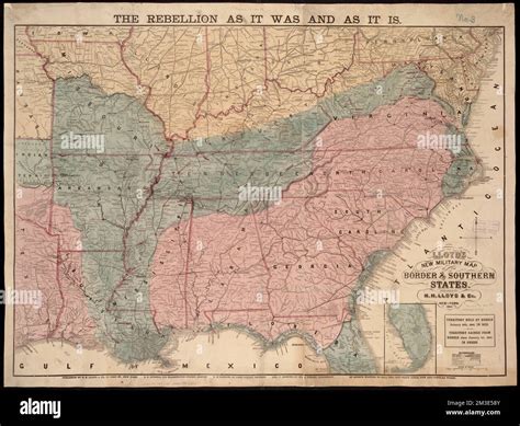 Lloyd's new military map of the border & southern states , Confederate ...