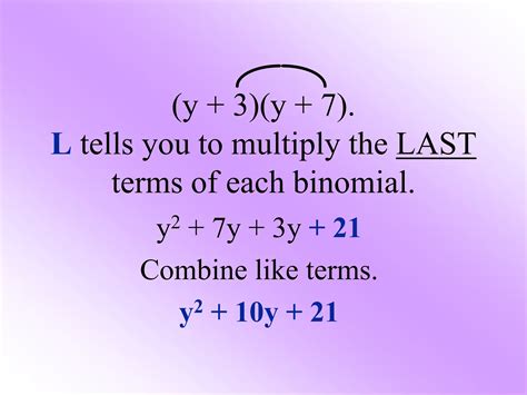 Image result for FOIL Method for Polynomials