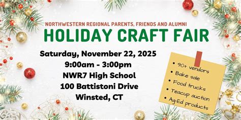 Annual Holiday Craft Fair , Northwestern Regional High School, Winsted ...