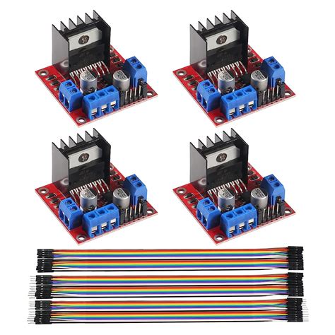 AEDIKO 4pcs L298N Motor Driver Controller Board DC Dual H-Bridge Robot ...