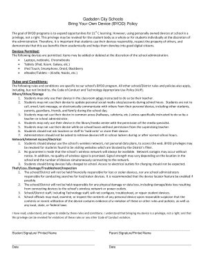 byod policy pdf Forms and Templates - Fillable & Printable Samples for ...