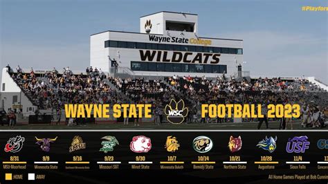 2023 Wayne State Football Schedule Announced, Includes Week Four Non ...