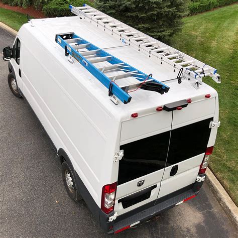 Buy Vantech Heavy Duty 3 Bar Ladder Roof Rack Fits Transit Cargo Van ...
