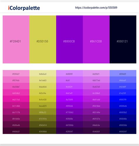 2+ Violet And Dark Violet Color Palettes & Gradient Ideas | iColorPalette