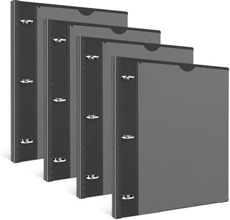 1 Inch Telescoping 3 Ring Binder | Flexible Binder with Pocket