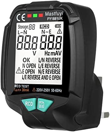 Multifunctional Socket Tester with Digital LCD Display Electric Socket ...