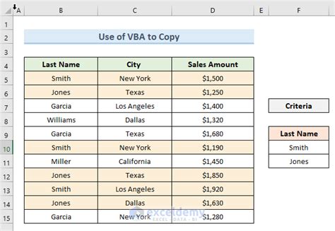 Image result for Copy Data with Advanced Filter Excel