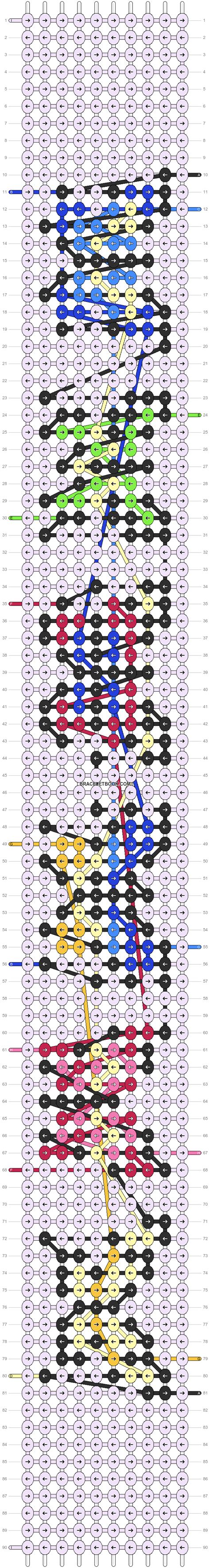 Image result for Alpha Pattern Bracelet Tutorials