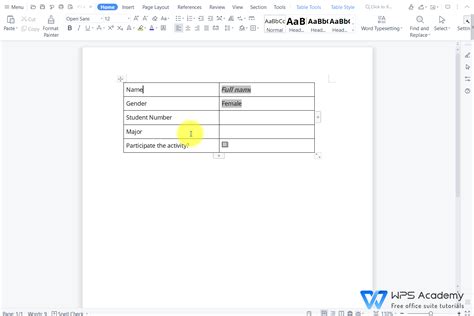 Image result for Edit Form Field Word