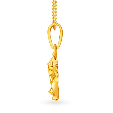 Divine Gold Ganesh Pendant
