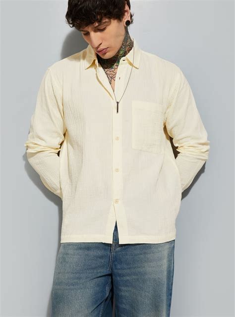 Buy URB_N Men Textured Relaxed Fit Shirt Online at just Rs. 999.0 ...